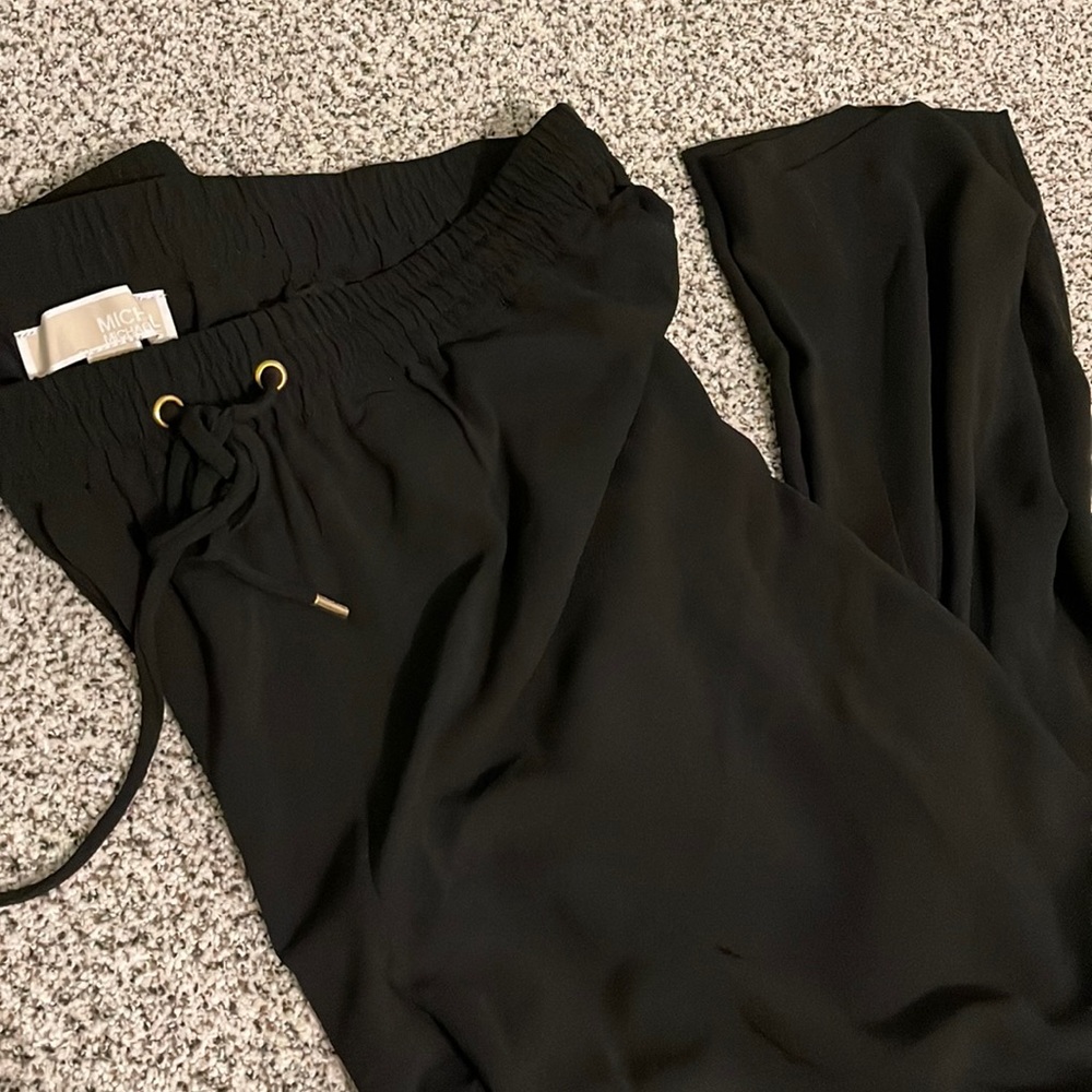 Michael Kors Black Polyester Beach Coverup Pants